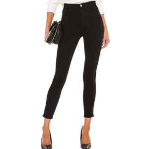Frame Denim Women's High Rise Black Jeans